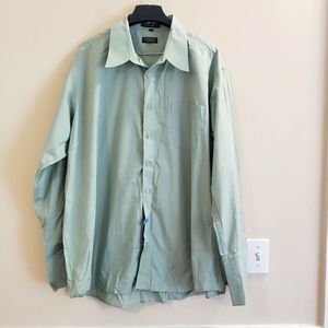 Giorgio Ferraro Italy men green dress shirt